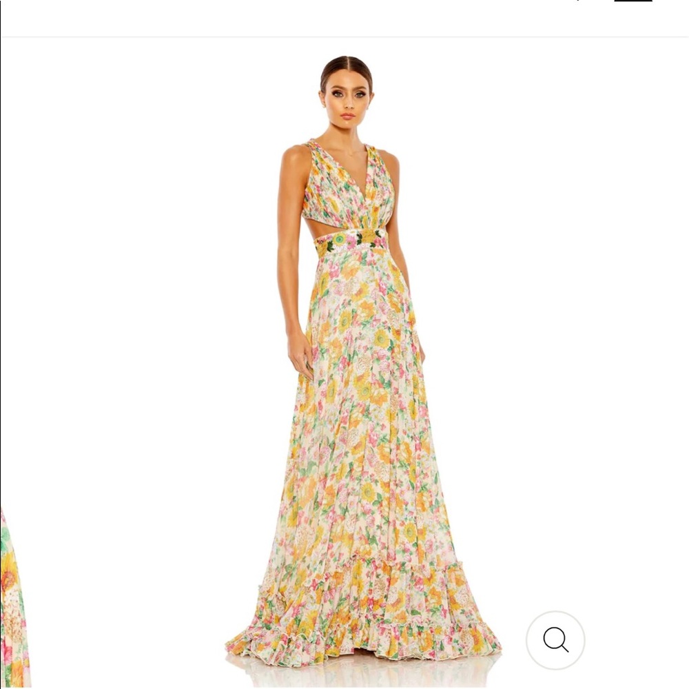 Mac Duggal floral gown